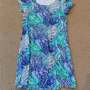 Lilly Pulitzer Vibrant Blue and Green Casual Dress